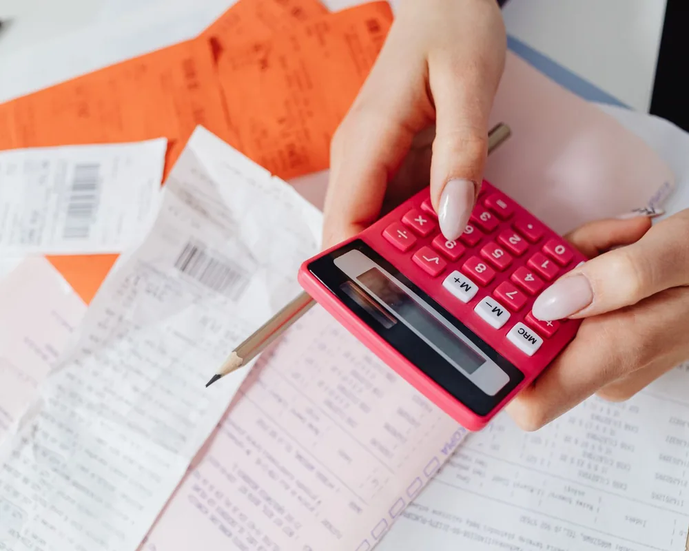 Totalling receipts for deductions